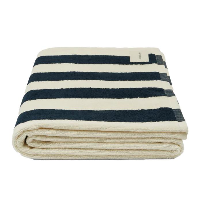 Assembly Label Cotton Stripe Beach Towel True Navy/Cream